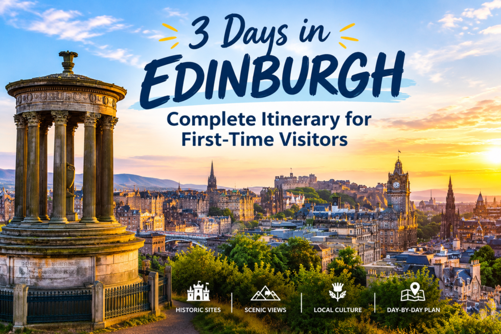 3 days in Edinburgh for first time visitors