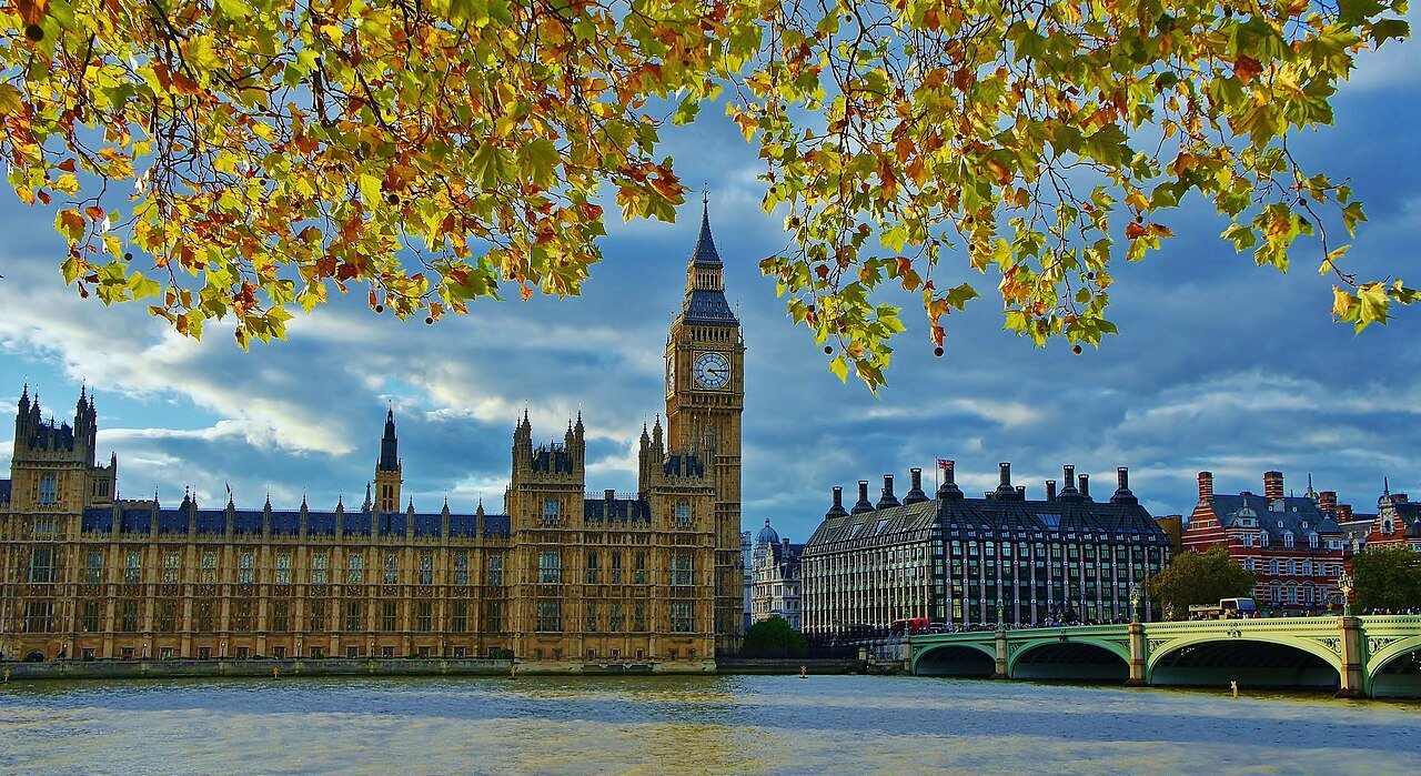 Big Ben, Tower Bridge and the River Thames in London