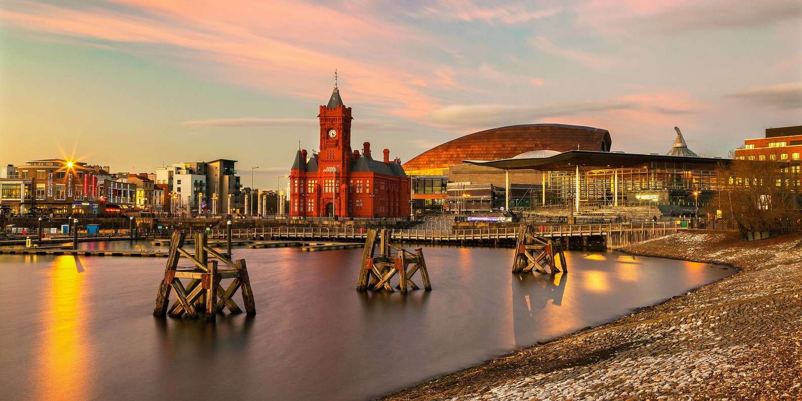 Cardiff Castle and historic Cardiff city centre