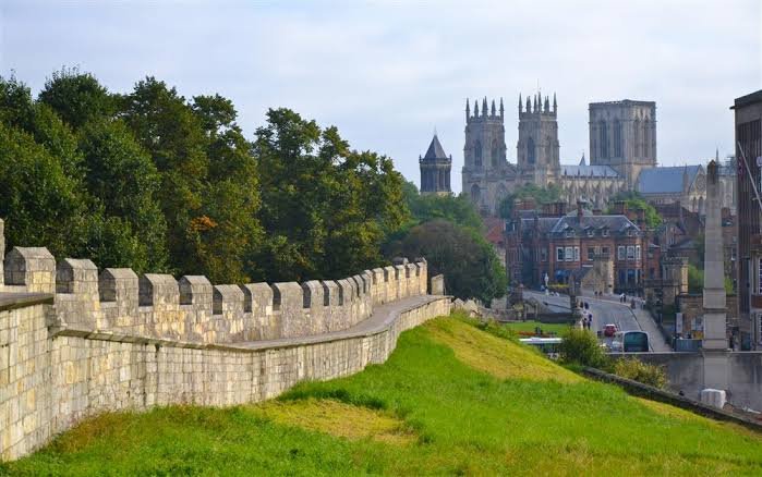 York City Walls and historic buildings