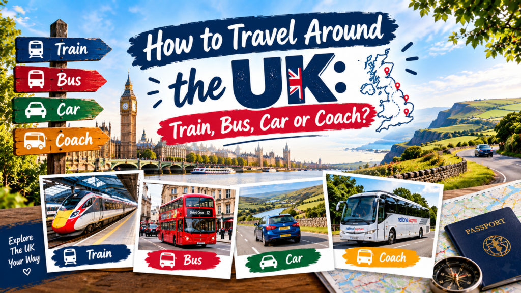 How to Travel Around the UK: Train, Bus, Car or Coach
