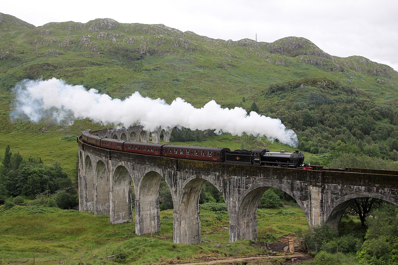 Scottish highland train trip