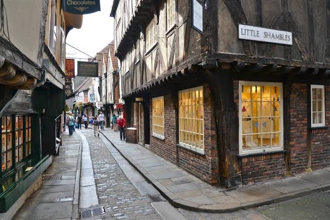 The Shambles medieval street in York