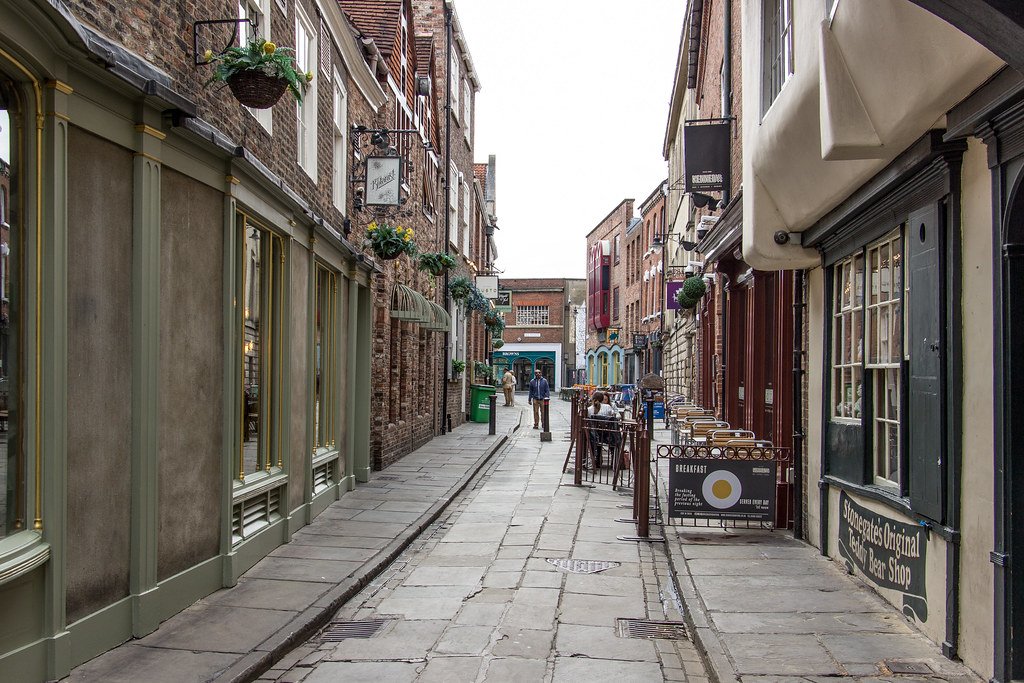 Historic streets in York England